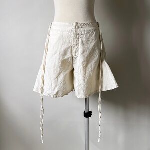 Setaichiro Japanese Designer Silk Linen Shorts
